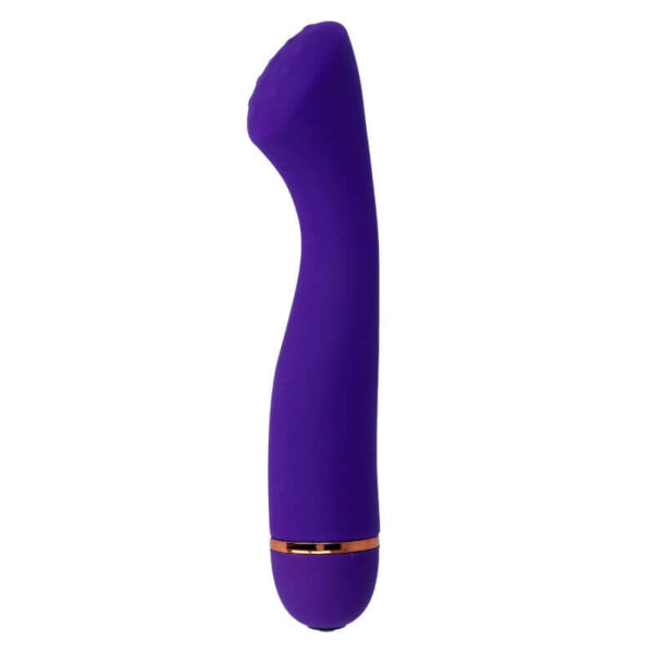 VIBROMASSEUR POINT G À PILE EN SILICONE VIOLET Vibrateur point-G 35 € sur AnVy.fr, le loveshop engagé