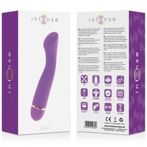 VIBROMASSEUR POINT G À PILE EN SILICONE VIOLET Vibrateur point-G 35 € sur AnVy.fr, le loveshop engagé