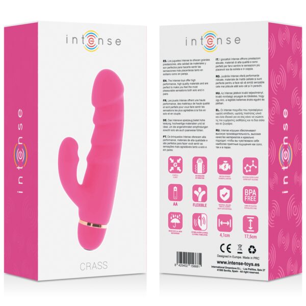 SEXTOY LAPIN À PILE EN SILICONE ROSE - INTENSE Vibro rabbit à pile(s) 37 € sur AnVy.fr, le loveshop engagé