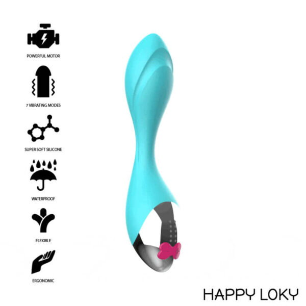 VIBROMASSEUR BLEU CLASSIQUE PERFORMANT - HAPPY LOKY Vibromasseurs 43 € sur AnVy.fr, le loveshop engagé