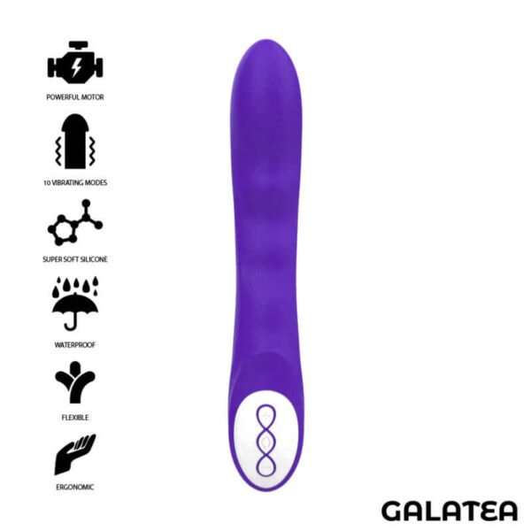 VIBROMASSEUR VIOLET RECHARGEABLE - GALATEA Vibromasseurs 55 € sur AnVy.fr, le loveshop engagé