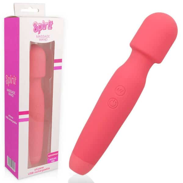 MINI SEXTOY WAND ROSE RECHARGEABLE ET ÉTANCHE Vibro wand 50 € sur AnVy.fr, le loveshop engagé