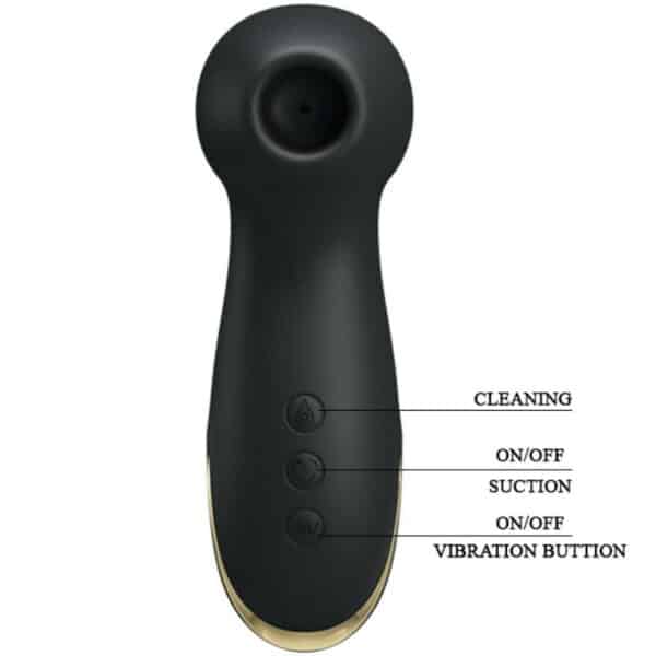 VIBROMASSEUR À SUCCION EN SILICONE NOIR Aspirateurs à clitoris 80 € sur AnVy.fr, le loveshop engagé