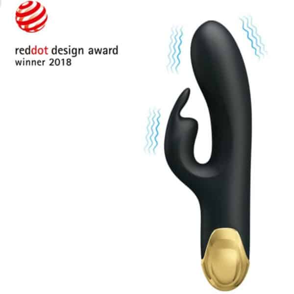 VIBRO DOUNLE PLAISIR RECHARGEABLE USB NOIR Sextoys rabbit rechargeables 80 € sur AnVy.fr, le loveshop engagé