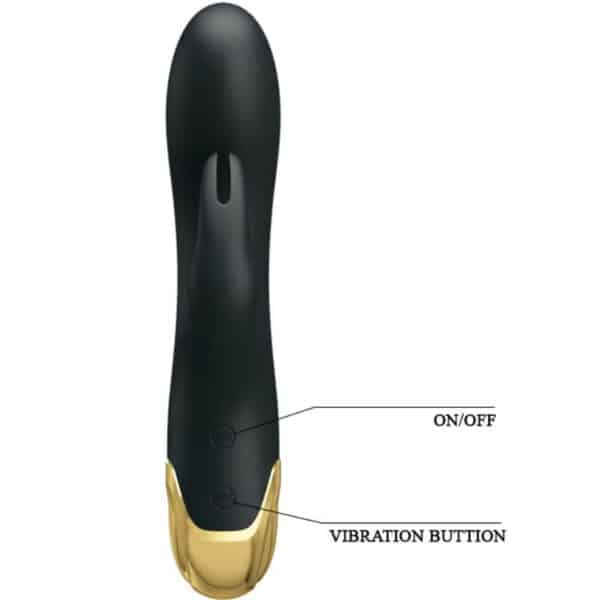 VIBRO DOUNLE PLAISIR RECHARGEABLE USB NOIR Sextoys rabbit rechargeables 80 € sur AnVy.fr, le loveshop engagé