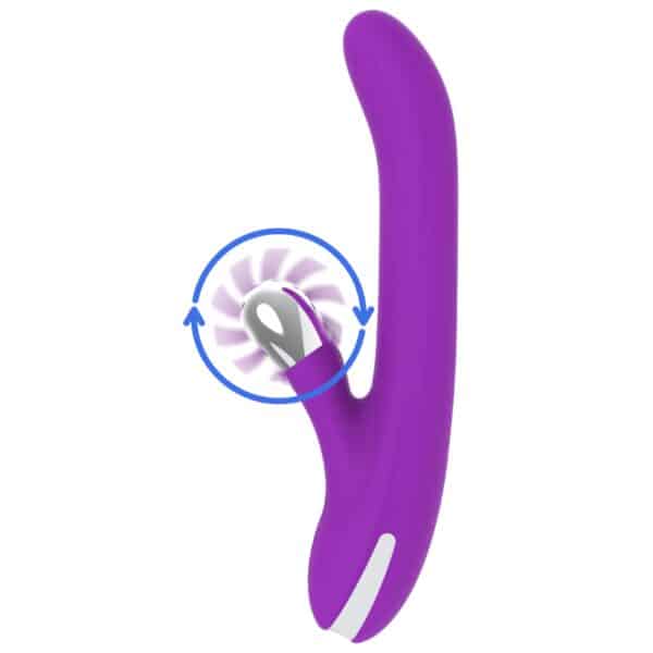 SEXTOY RABBIT ROTATIF ET RECHARGEABLE VIOLET Sextoys rabbit rotatifs 70 € sur AnVy.fr, le loveshop engagé