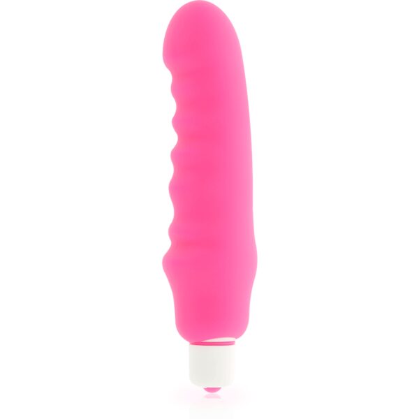 DILDO VIBRANT EN SILICONE ROSE À PILE - DOLCE VITA Vibromasseurs 30 € sur AnVy.fr, le loveshop engagé