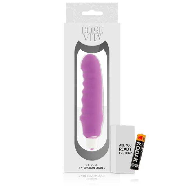 DILDO VIBRANT EN SILICONE À PILE VIOLET - DOLCE VITA Sextoys à pile(s) 22 € sur AnVy.fr, le loveshop engagé