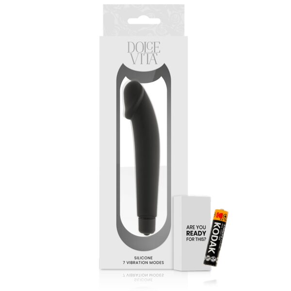 VIBRO UN PEU RÉALISTE EN SILICONE NOIR À PILE Vibromasseurs 29 € sur AnVy.fr, le loveshop engagé