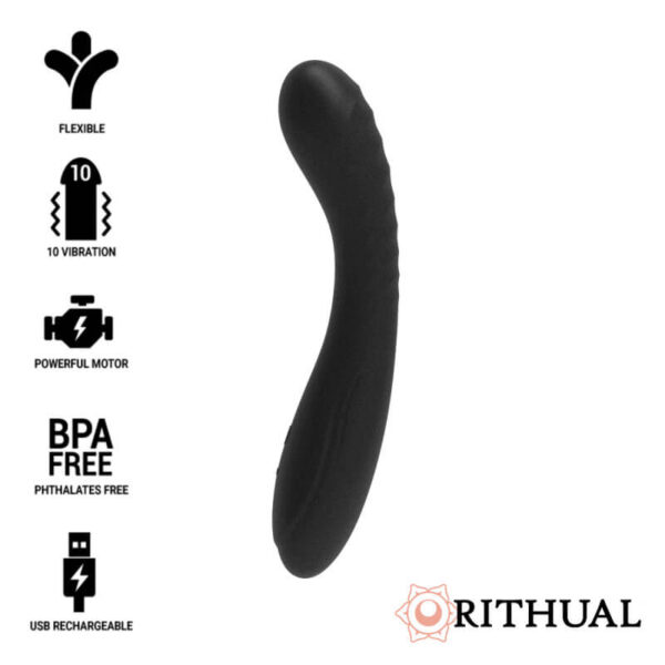 VIBROMASSEUR POINT G NOIR PERFORMANT - RITHUAL Vibromasseurs 49 € sur AnVy.fr, le loveshop engagé