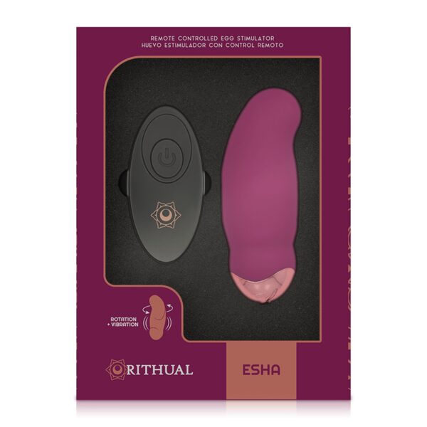 OEUF VIBRANT ROTATIF TÉLÉCOMMANDÉ - RITHUAL Oeufs vibrants 49 € sur AnVy.fr, le loveshop engagé