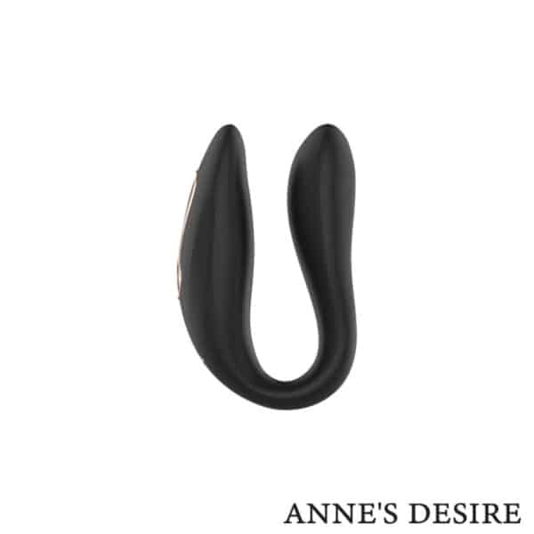 VIBROMASSEUR POUR COUPLE DE LUXE NOIR Vibro contrôlables à distance 100 € sur AnVy.fr, le loveshop engagé