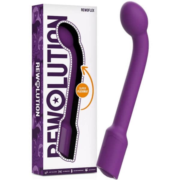 VIBROMASSEUR FLEXIBLE POINT G EN SILICONE - REWOLUTION Vibromasseurs 49 € sur AnVy.fr, le loveshop engagé