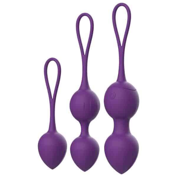 KIT BOULES DE GEISHA VIBRANTES TÉLÉCOMMANDÉES Kit de boules de Kegel 100 € sur AnVy.fr, le loveshop engagé