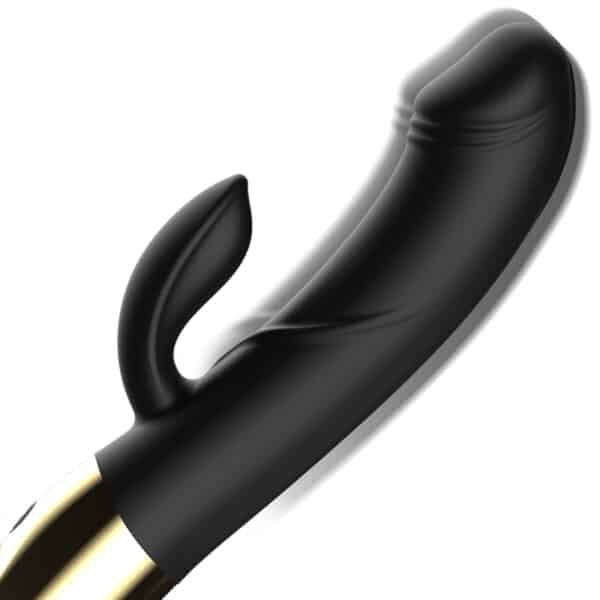 VIBROMASEUR RABBIT NOIR RECHARGEABLE Sextoys Rabbit 70 € sur AnVy.fr, le loveshop engagé