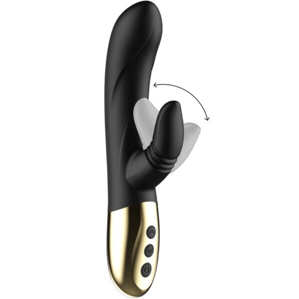 GODE RABBIT VIBRANT NOIR RECHARGEABLE Sextoys rabbit rechargeables 80 € sur AnVy.fr, le loveshop engagé