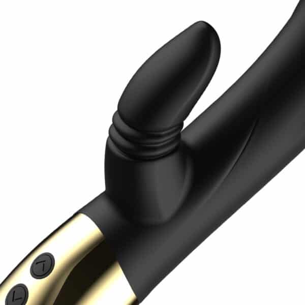 GODE RABBIT VIBRANT NOIR RECHARGEABLE Sextoys rabbit rechargeables 80 € sur AnVy.fr, le loveshop engagé