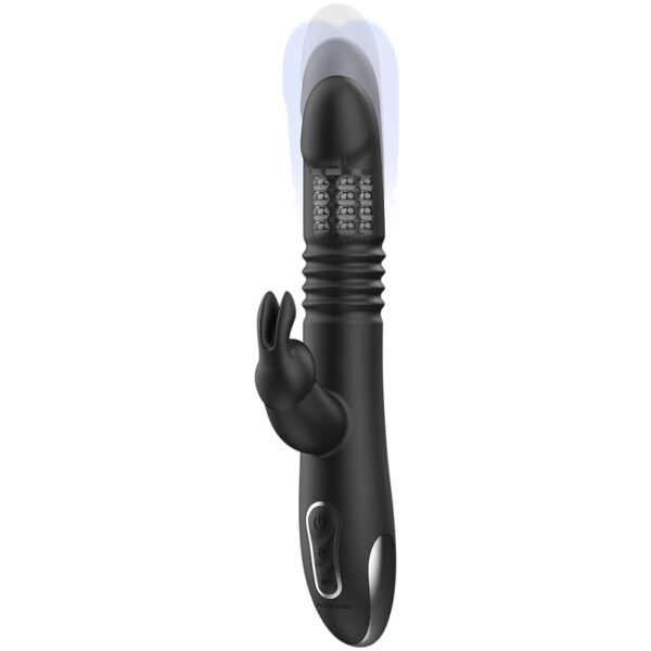 SEXTOY RABBIT VA ET VIENT NOIR RECHARGEABLE Sextoys rabbit rotatifs 80 € sur AnVy.fr, le loveshop engagé