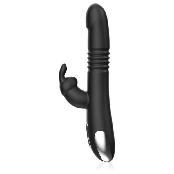 SEXTOY RABBIT VA ET VIENT NOIR RECHARGEABLE Sextoys rabbit rotatifs 80 € sur AnVy.fr, le loveshop engagé