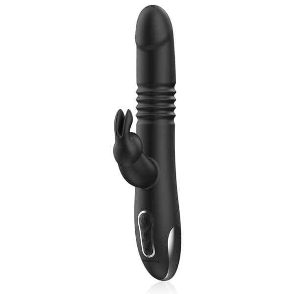 SEXTOY RABBIT VA ET VIENT NOIR RECHARGEABLE Sextoys rabbit rotatifs 80 € sur AnVy.fr, le loveshop engagé