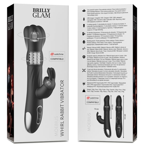 SEXTOY RABBIT ROTATIF NOIR CONTRÔLABLE À DISTANCE Sextoys rabbit rotatifs 80 € sur AnVy.fr, le loveshop engagé