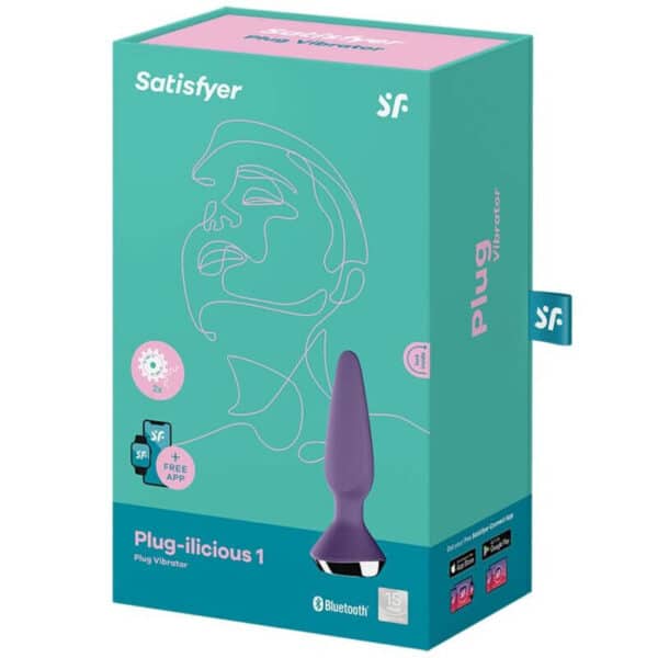 VIBRO ANAL VIOLET AVEC APP SMARTPHONE - SATISFYER Plugs vibrants 70 € sur AnVy.fr, le loveshop engagé