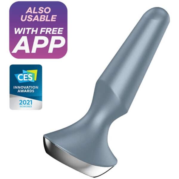 VIBROMASSEUR ANAL AVEC APPLICATION MOBILE GRIS Plugs vibrants 70 € sur AnVy.fr, le loveshop engagé