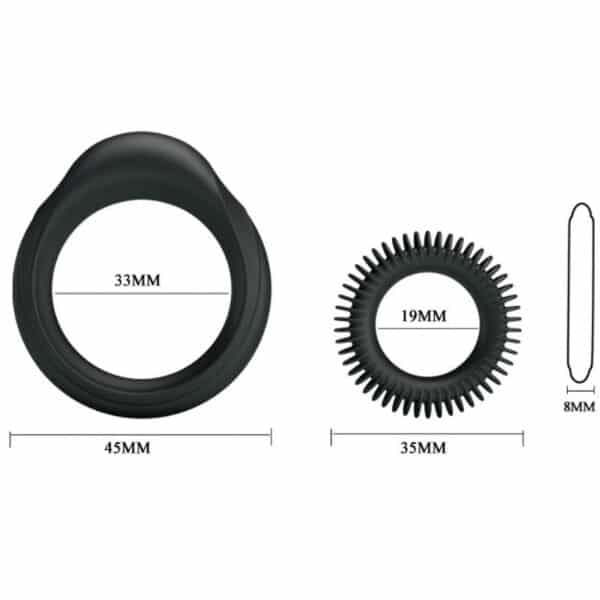 PETITS COCKRINGS NOIRS EN SILICONE Cockring ajustables 15 € sur AnVy.fr, le loveshop engagé