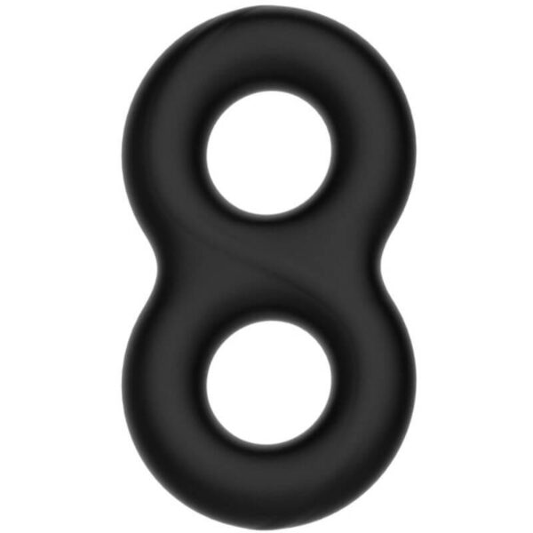 DOUBLE BAGUE PÉNIENNE EN SILICONE NOIRE Cockring ajustables 18 € sur AnVy.fr, le loveshop engagé