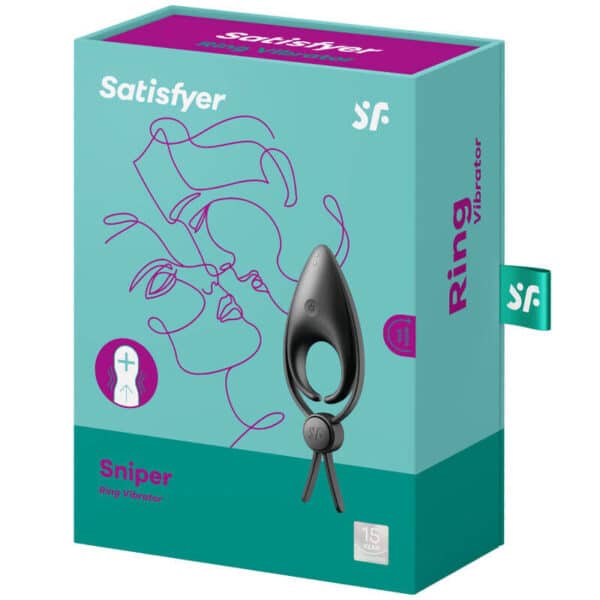 ANNEAU VIBRANT NOIR ÉTANCHE - SATISFYER Anneaux vibrants télécommandés 40 € sur AnVy.fr, le loveshop engagé