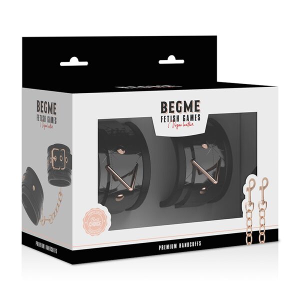 MENOTTES SEXY EN CUIR VEGAN NOIR Menottes 29 € sur AnVy.fr, le loveshop engagé