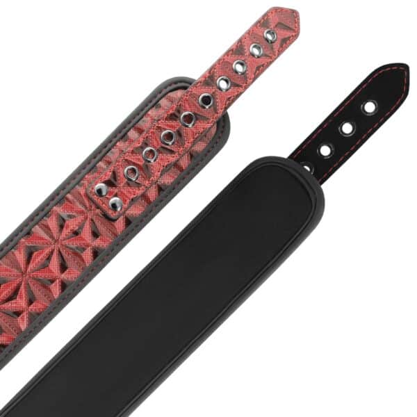 COLLIER BDSM ROUGE ET NOIR AVEC PINCES-TÉTONS BDSM 40 € sur AnVy.fr, le loveshop engagé