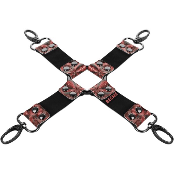 ATTACHES BDSM ROUGES EN CUIR VÉGAN - BEGME Bondage 19 € sur AnVy.fr, le loveshop engagé