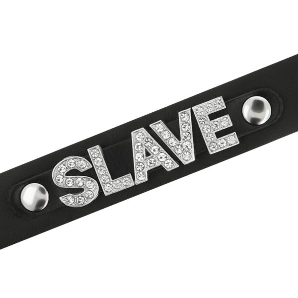 COLLIER BDSM "SLAVE" EN CUIR VEGAN NOIR Colliers 26 € sur AnVy.fr, le loveshop engagé