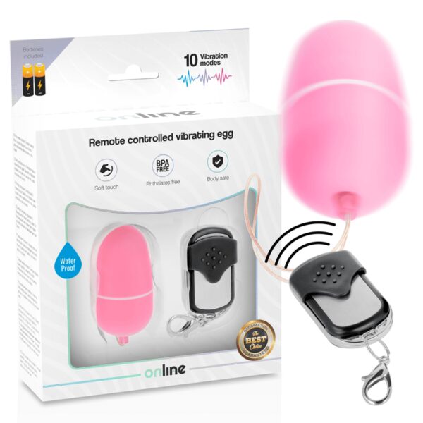 OEUF COQUIN TÉLÉCOMMANDÉ ROSE À PILES Oeufs érotiques à pile(s) 30 € sur AnVy.fr, le loveshop engagé