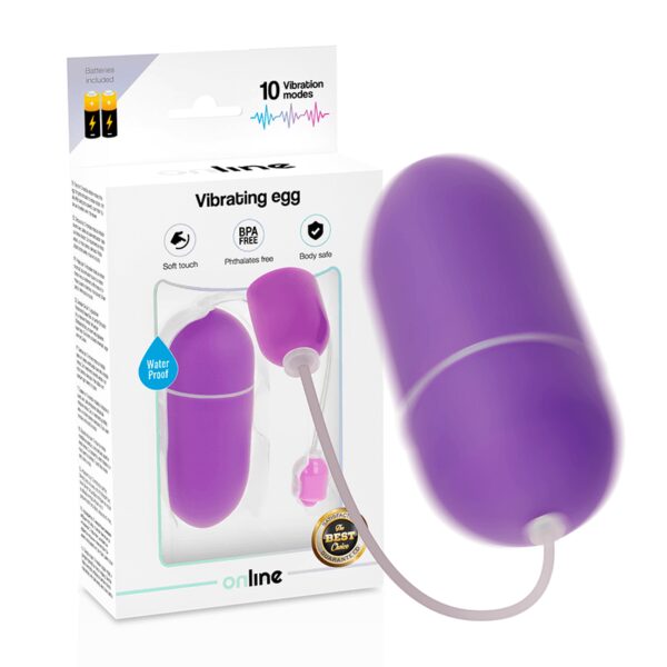 OEUF VIBRANT VIOLET EN SILICONE DOUX À PILES Oeufs érotiques à pile(s) 27 € sur AnVy.fr, le loveshop engagé