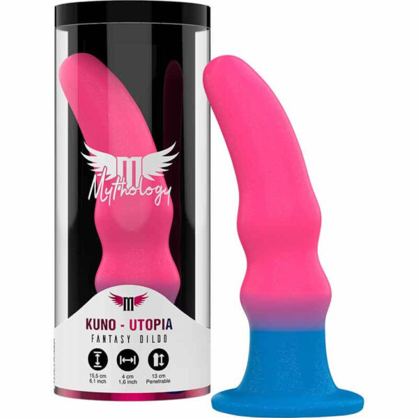 DILDO VENTOUSE ROSE ET BLEU - MYTHOLOGY Dildo classiques 44 € sur AnVy.fr, le loveshop engagé